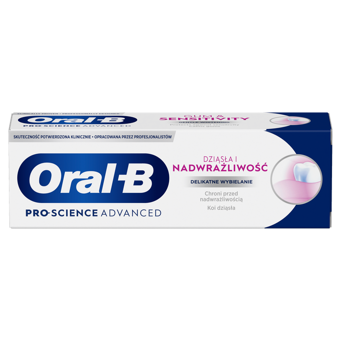 ORAL-B Pro-Science Advanced Gum & Sensitivity Whitening, Maiga zobu pasta 75 ml