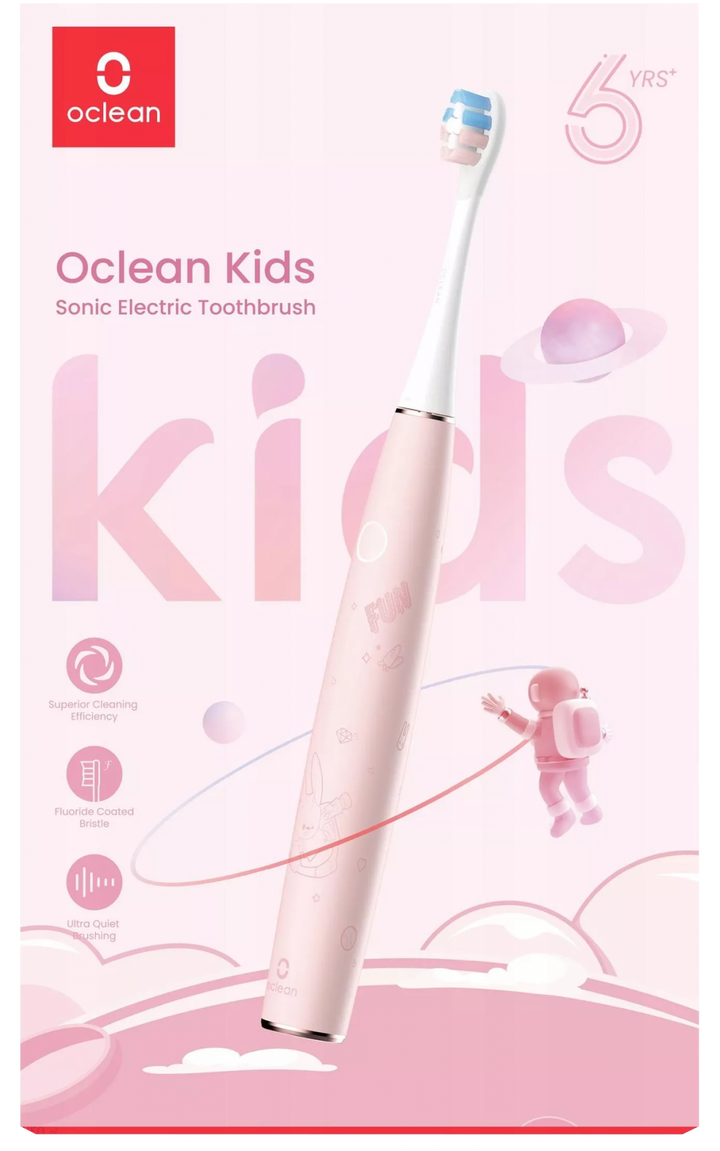 OCLEAN Electric Kids Pink bērniem paredzēta akumulatora zobu birste, 1 gab.