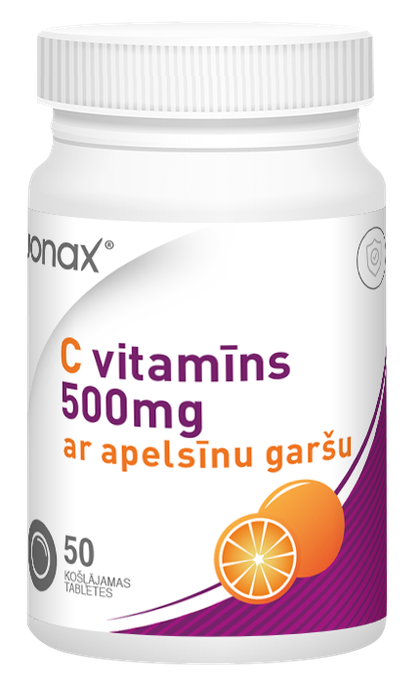 JONAX C vitamīns 500 mg, 50 tabletes