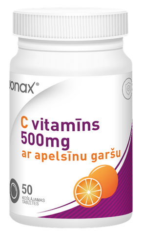 JONAX C vitamīns 500 mg, 50 tabletes