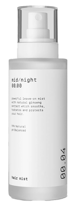 MIDNIGHT 00.04 sprejs, 100 ml — vieglai ķemmēšanai