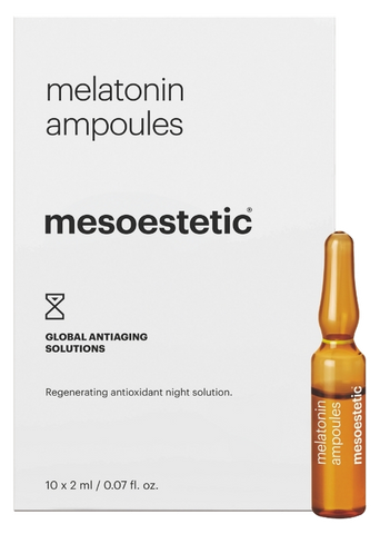MESOESTETIC Melatonin Naktīgais Šķīdums Ampulās (10 ml, 2 ml/gab.)