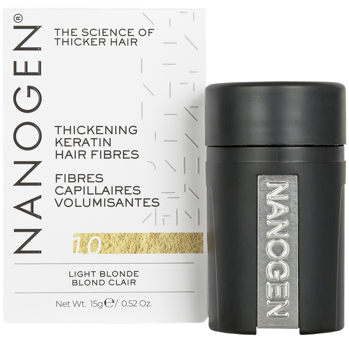 NANOGEN Keratin Light Blonde matu biezināšanas šķiedras 15 g