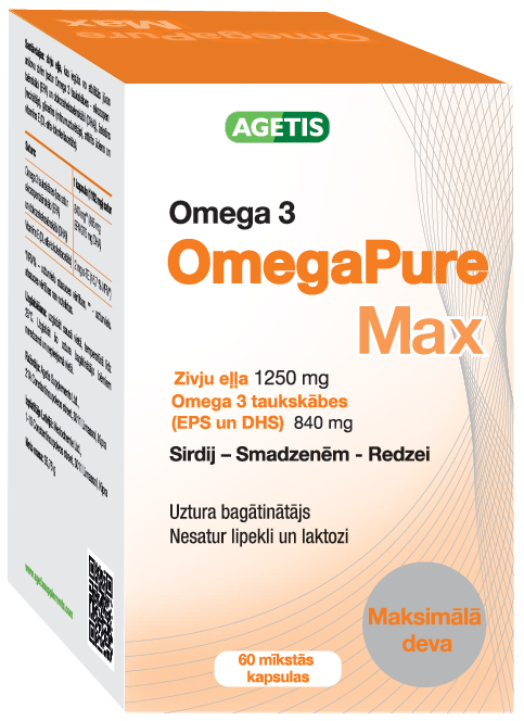 OmegaPure Max mīkstās kapsulas 60 gab.