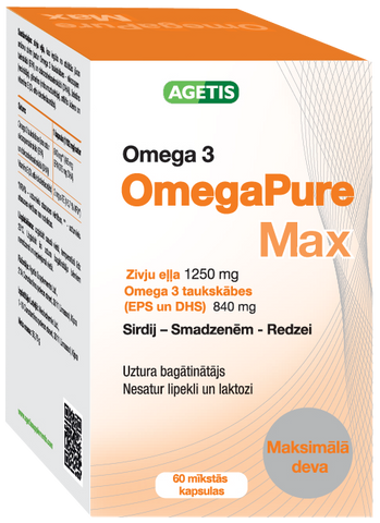 OmegaPure Max mīkstās kapsulas 60 gab.