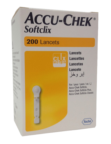 Accu-Chek Softclix - 200 vienreizlietojamas teststrēmeles