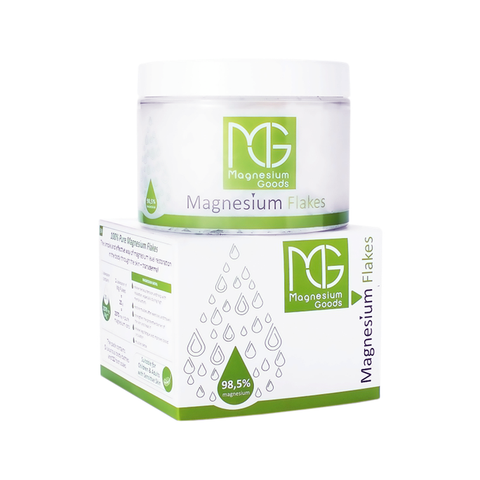 Magnija hlorīda flakes vannas sāls MG MAGNESIUM – 450 g