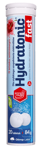 OLIMP LABS Hydratonic Fast 3+ Ķiršu garša, 20 putojošās tabletes