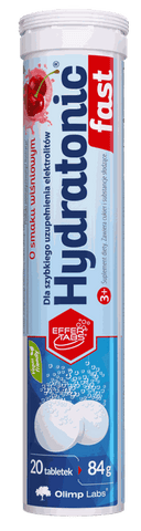 OLIMP LABS Hydratonic Fast 3+ Ķiršu garša, 20 putojošās tabletes