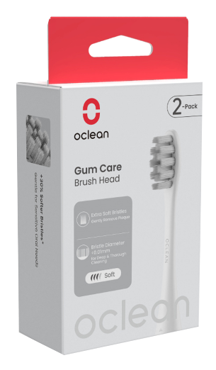 OCLEAN Professional Gum Care P1C12 White elektriskajai zobbirstu — 2 uzgaļi