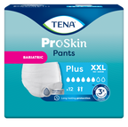 TENA Pants Plus Bariatric XXL — 12 vienreizlietojamo biksīšu iepakojums urīna nesaturēšanai