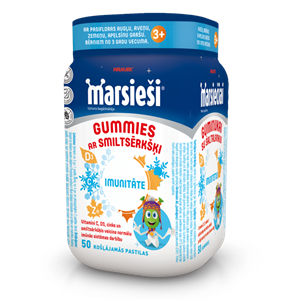 MARSIEŠI Košļājamās pastilas - 50 gab. ar dažādām garšām bērniem
