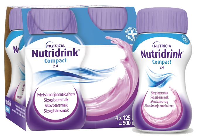 NUTRICIA Nutridrink® meža ogu garšā 125 ml dzēriens, 4 iepakojumi