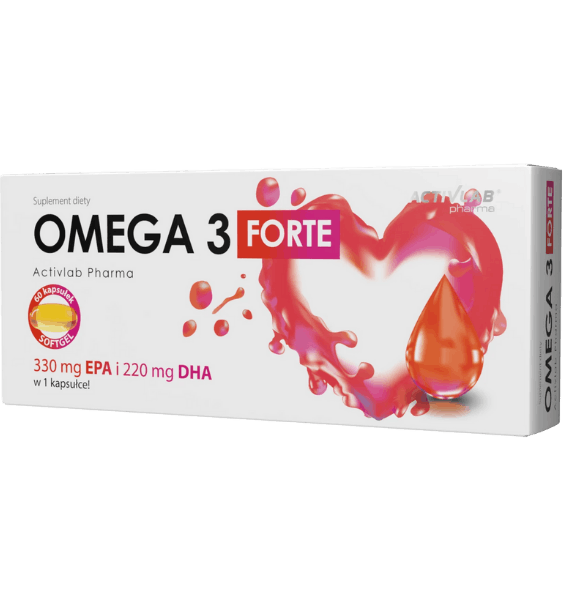 Omega Forte 60 mīkstas kapsulas ar zivju eļļu no ACTIVLAB