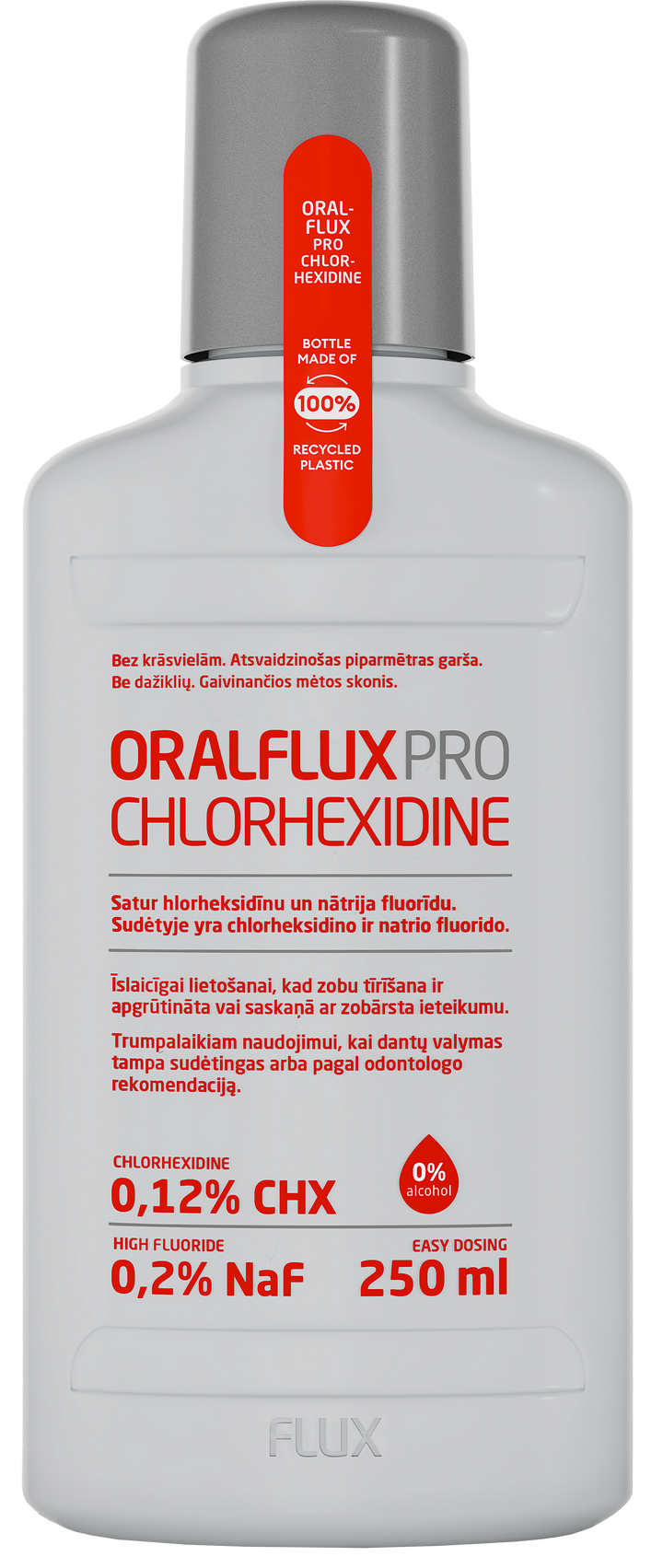 ORALFLUX hlorheksidīna mutes skalojošais līdzeklis, 250 ml