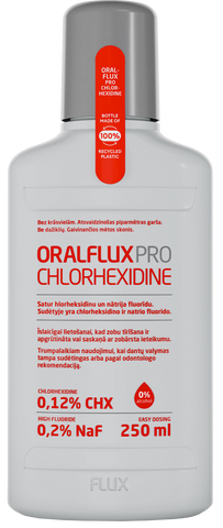 ORALFLUX hlorheksidīna mutes skalojošais līdzeklis, 250 ml