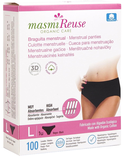 MASMI biksītes L izmēra menstruālajām dienām, 1 vienība