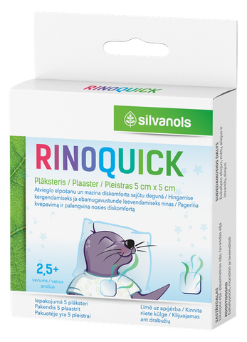 RINOQUICK plāksteri ar aromātu, 5 gab.