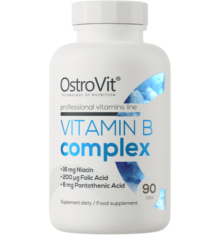OstroVit Kompleksās B vitamīnu tabletes, 90 gab.