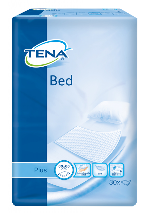 Absorbējošie paladziņi TENA Bed Secure Zone Plus 60 x 60 cm (30 gab.)