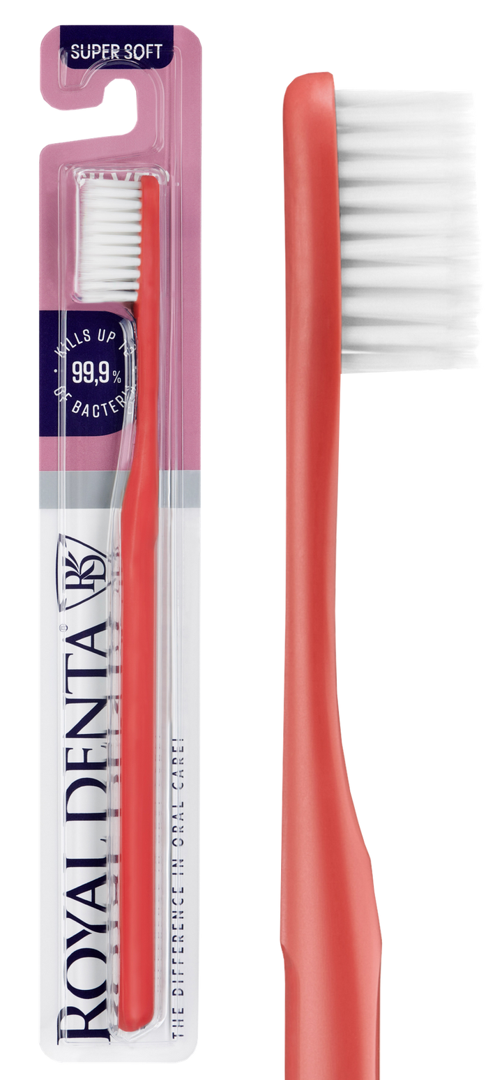 ROYAL DENTA Silver Super Soft — īpaši mīksta zobu birste, 1 vienība