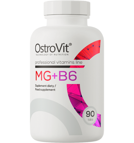 OstroVit MG + B6 – 90 tabletes ar magniju un B6 vitamīnu