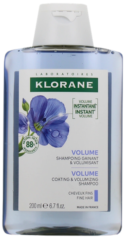 KLORANE Linu šķiedru šampūns apjomam, 200 ml