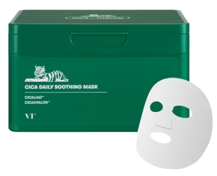 VT COSMETICS Cica Daily Soothing sejas auduma maska 30 gabali