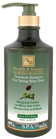 HEALTH&BEAUTY šampūns ar Nāves jūras minerāliem, olīveļļu un medus ekstraktiem, 780 ml