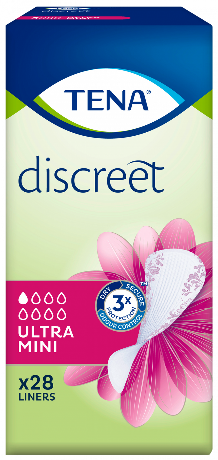 TENA Discreet Ultra Mini, 28 gab. urīna nesaturēšanas ieliktņi