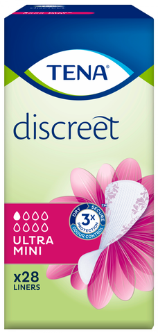 TENA Discreet Ultra Mini, 28 gab. urīna nesaturēšanas ieliktņi