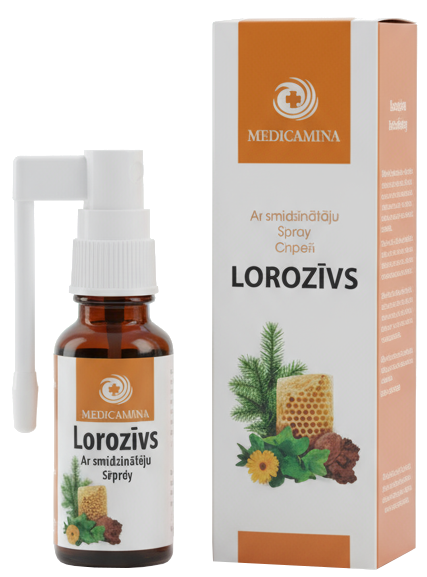 LOROZĪVS Aerosols kakla apgabalam, 20 ml