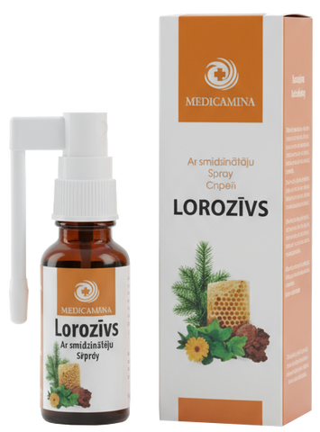 LOROZĪVS Aerosols kakla apgabalam, 20 ml