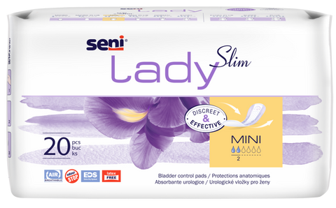 Seni Lady Slim Mini uroloģiskie ieliktņi, 20 gab.