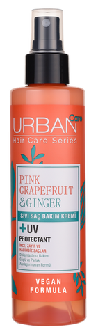 URBAN CARE Ingvera un rozā greipfrūta neizskalojamais matu kondicionieris biezināšanai, 200 ml