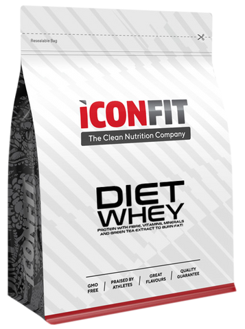 Strawberry ICONFIT Diet Whey – 1000 g proteīna pulveris