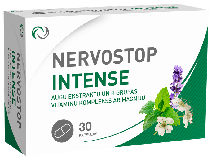JONAX Nervostop Intense, 30 kapsulu iepakojums