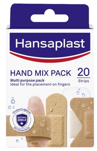 HANSAPLAST Hand Mix – 20 plāksteri rokas brūcēm