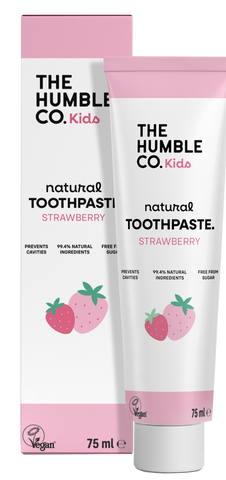 HUMBLE Bērniem paredzēta zobu pasta ar zemenēm, 75 ml