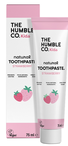HUMBLE Bērniem paredzēta zobu pasta ar zemenēm, 75 ml