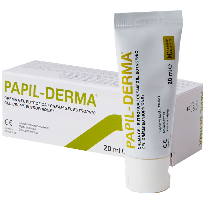 Krēmveida gels PAPIL-DERMA eitrofisks, 20 ml