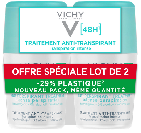 VICHY Intensīvs 48H rullīša antiperspirants, 2 gab.