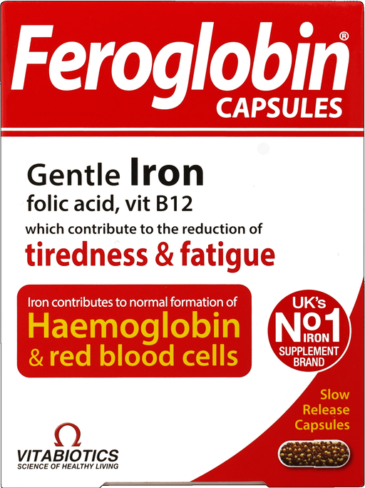 FEROGLOBIN B12 ilgstošas darbības kapsulas, 30 gab.