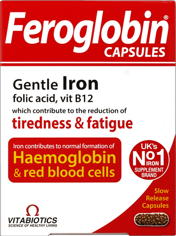 FEROGLOBIN B12 ilgstošas darbības kapsulas, 30 gab.