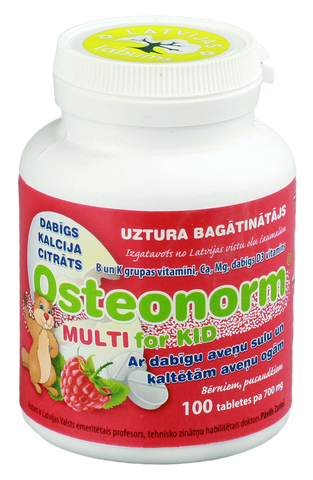 OSTEONORM Multi For Kid 700 mg, 100 tabletes bērniem un pusaudžiem