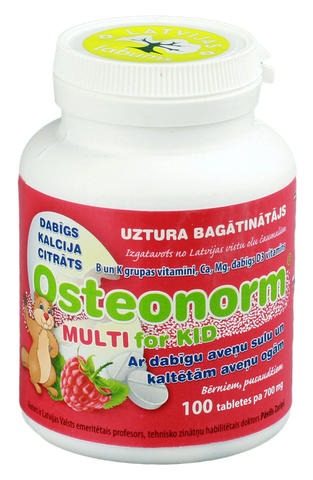 OSTEONORM Multi For Kid 700 mg, 100 tabletes bērniem un pusaudžiem