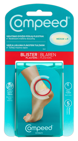 COMPEED Vidēja Izmēra plāksteri tulznām — 5 gab. komplekts