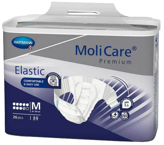 MOLICARE Premium Elastic - nesaturēšanas biksītes, iepakojums 26 gab.