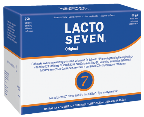 LACTO SEVEN Original, 250 tabletes