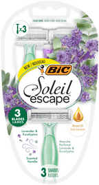 BIC Soleil Escape Lavanda 3 vienreizlietojamie sieviešu skuvekļi